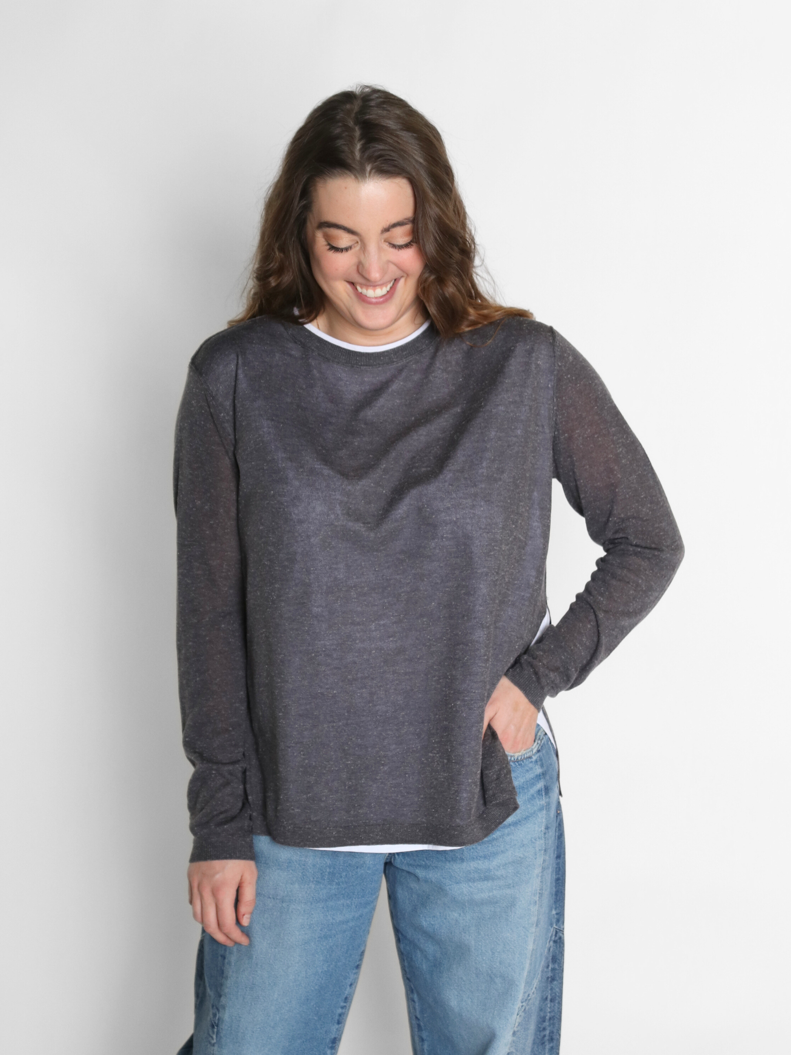 MV Linked Knit Top Black Women's Tops Moussy Denim