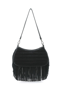 Maverick Black Suede Gifts + Accessories Bags Think Royln