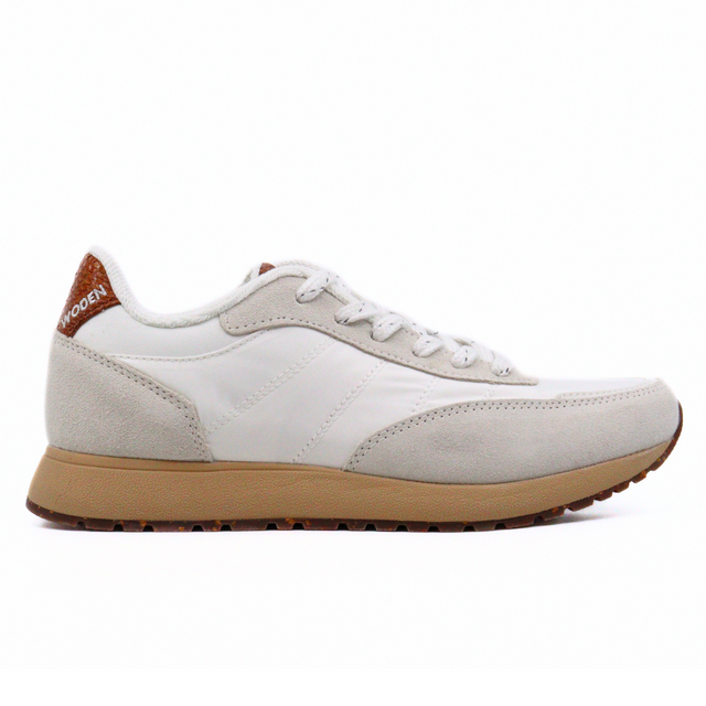 Nellie Vintage Blanc/Beige Women's Sneakers Woden    