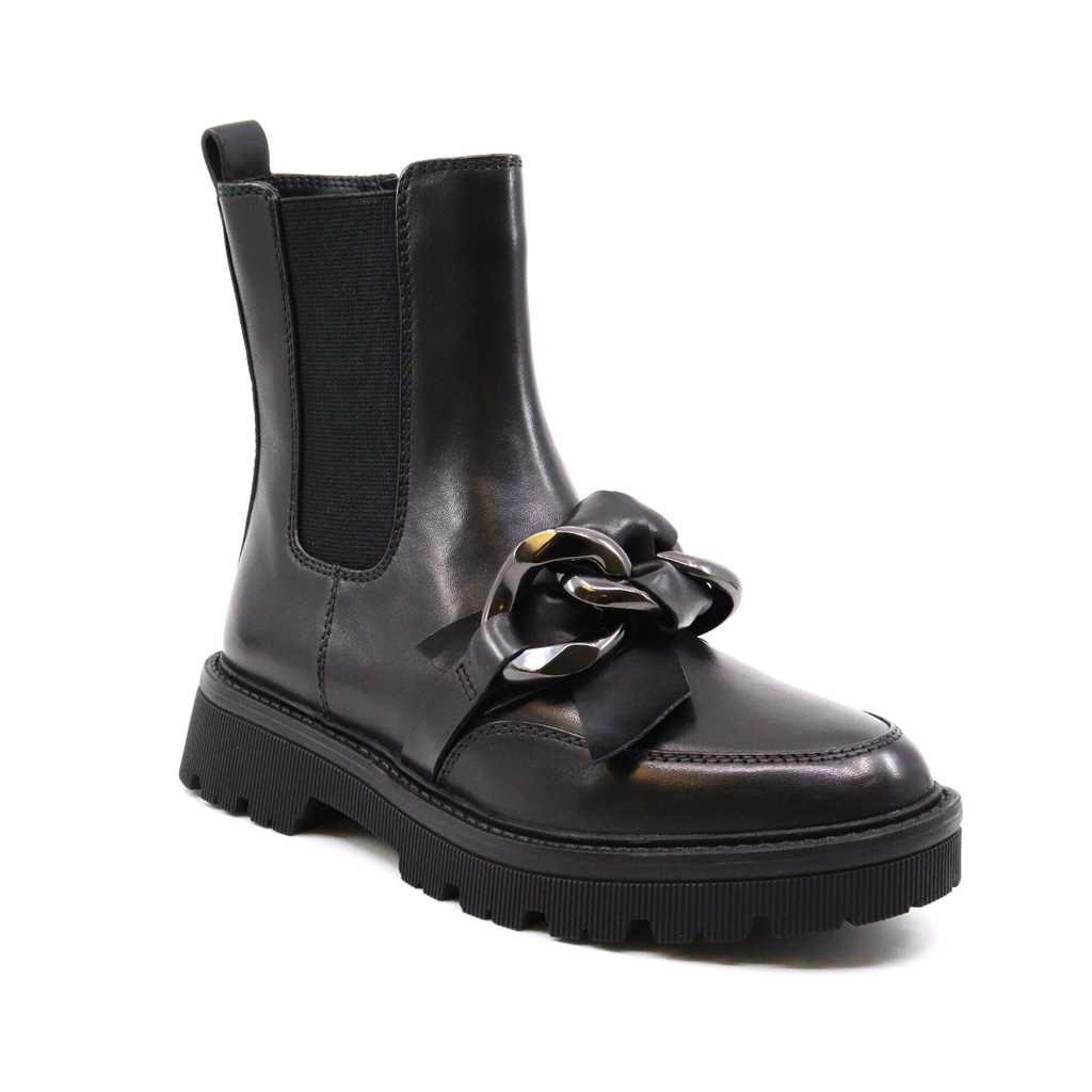 Women's lug sole boot DALIA DELICE BLACK by REGARDE Le CIEL