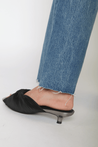 Curfew Black Women's Shoes Heels Intentionally Blank