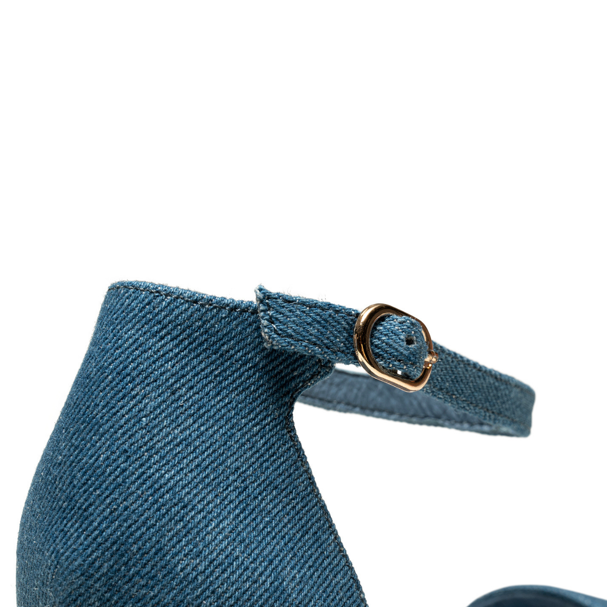 Leah Ankle Strap Denim Women's Sandals Heels Shoe the Bear    