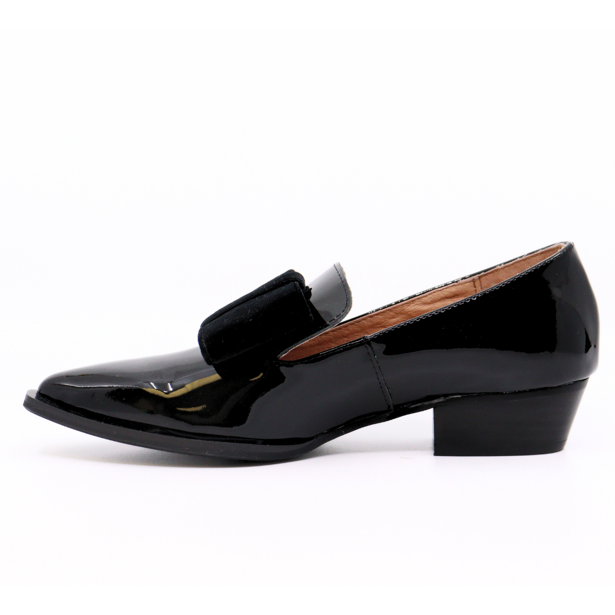 Pat & Bow Black Women's Shoes Heels All Black    