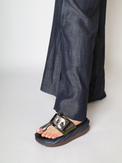 Mellow Glow Gun Metal Women's Sandals Platforms 4CCCCEES