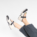 MJC 25 White Women's Shoes All Black