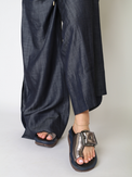 Mellow Glow Gun Metal Women's Sandals Platforms 4CCCCEES