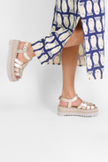 Rafia Corda Dust Platino Ivory Women's Sandals Platforms Laura Bellariva