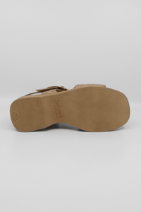84.526.44 Raffia Laht Women's Sandals Platforms Gabor