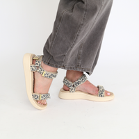 Line Suede Leo Women's Sandals Woden