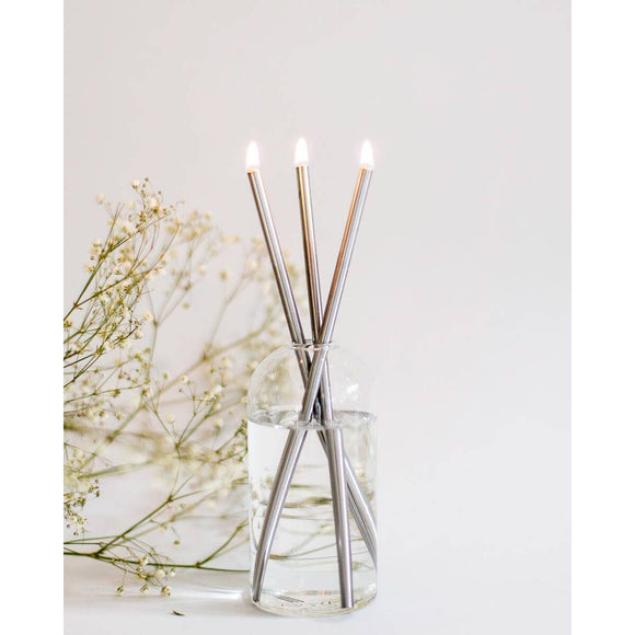 EVERLASTING CANDLES SILVER Gifts + Accessories Home & Gifts Everlasting Candle Co.    