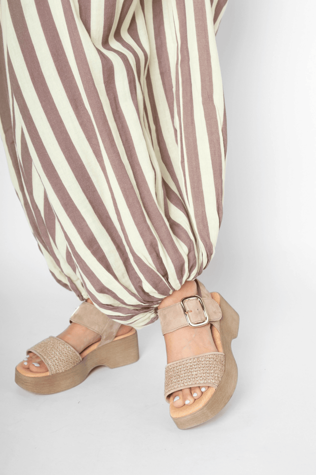 84.526.44 Raffia Laht Women's Sandals Platforms Gabor