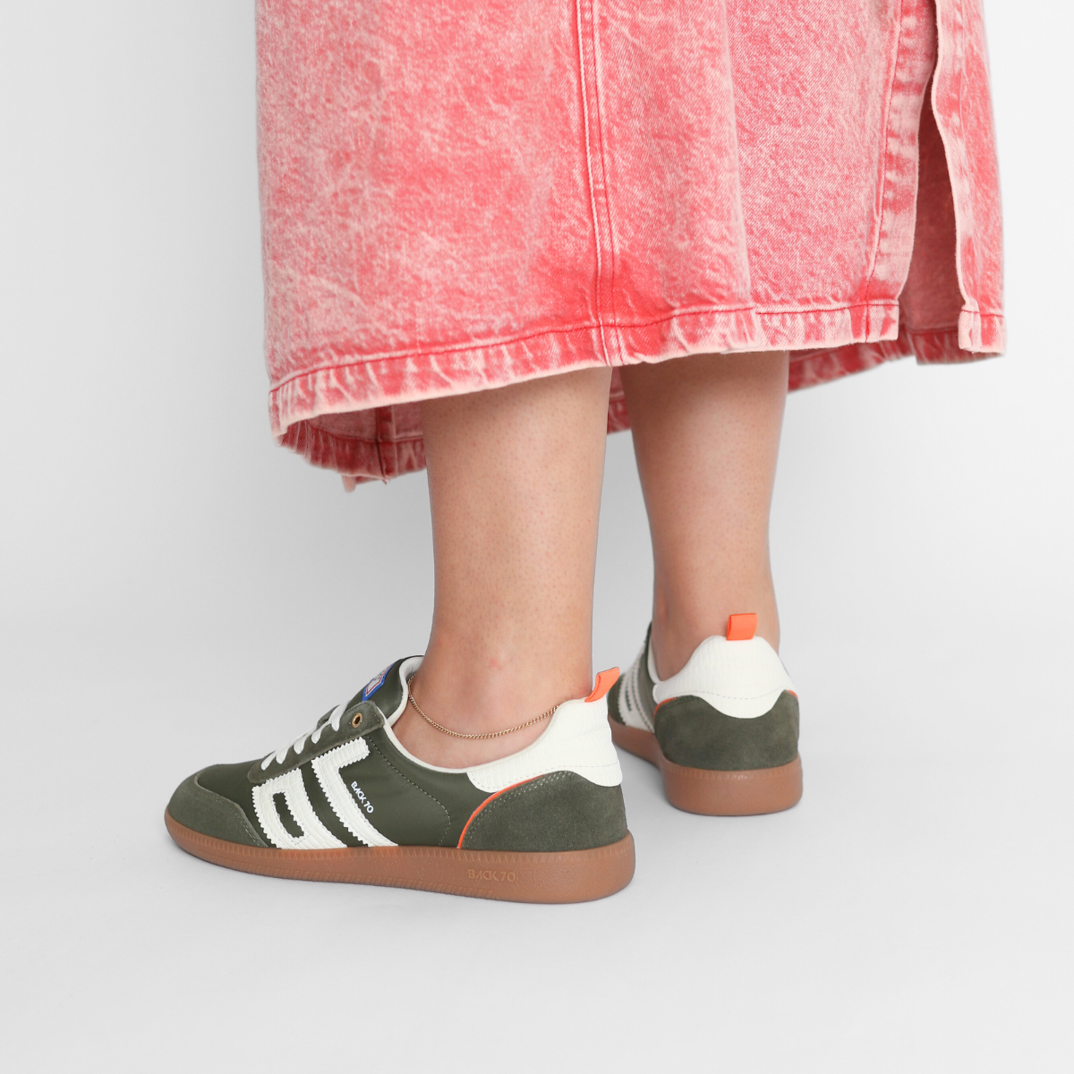 Ghost NM Olive Orange Milk Women's Sneakers Back 70