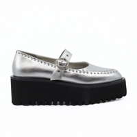 Pin Stud MJ SIlver Women's Shoes Platforms All Black