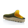 Women's sustainable Fall wool mule COME FOREST GREEN by Asportuguesas