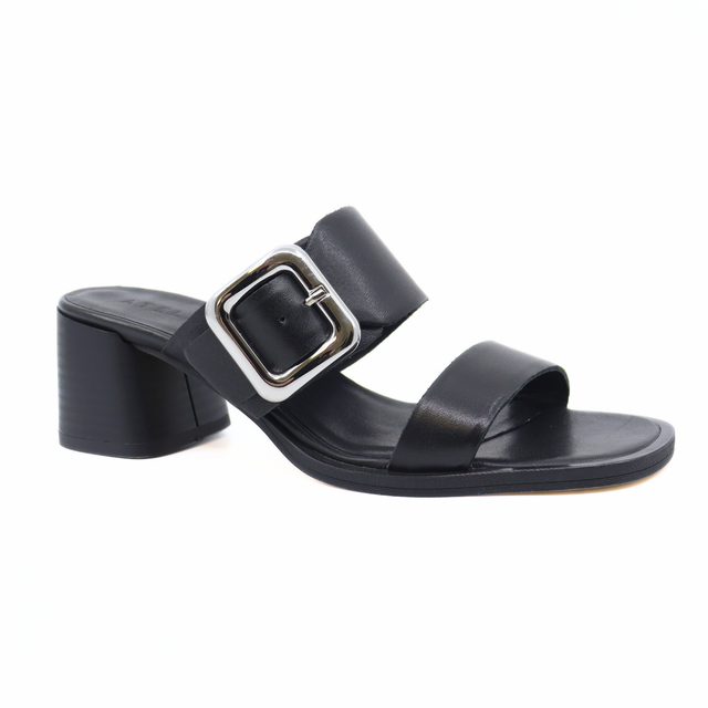 Dante Black Women's Sandals Heels Ateliers