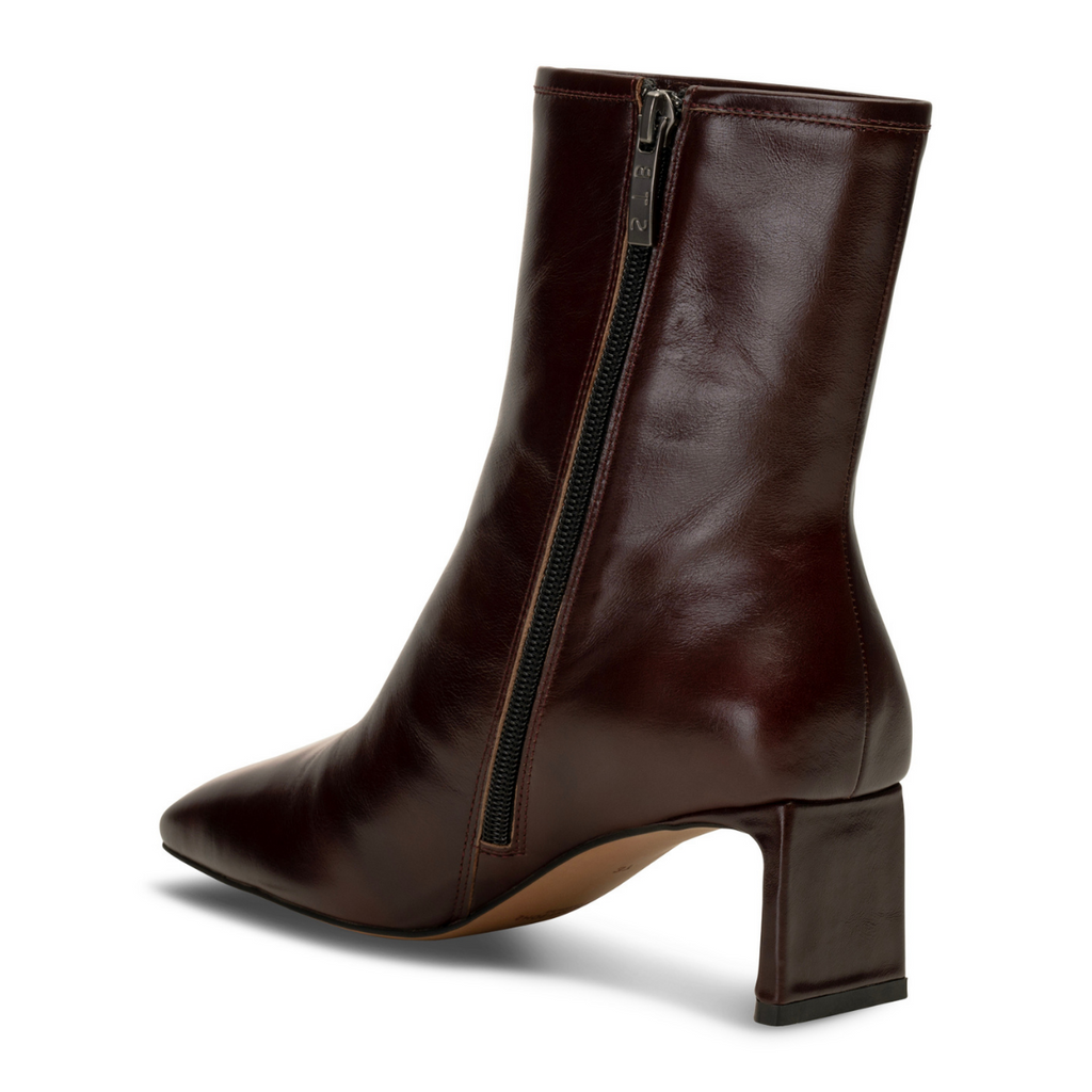 Women's fashion heeled bootie ARLO BROWN LEATHER by SHOE THE BEAR