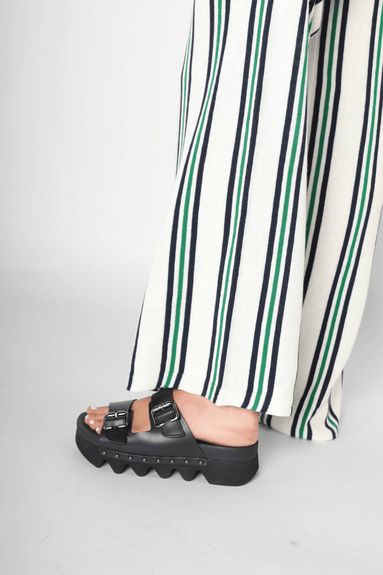 Cleopatra Black Vachetta Women's Sandals Platforms Bussola