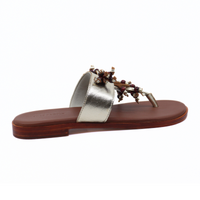 Sadie Fringe Gold Metallic Women's Sandals Free People