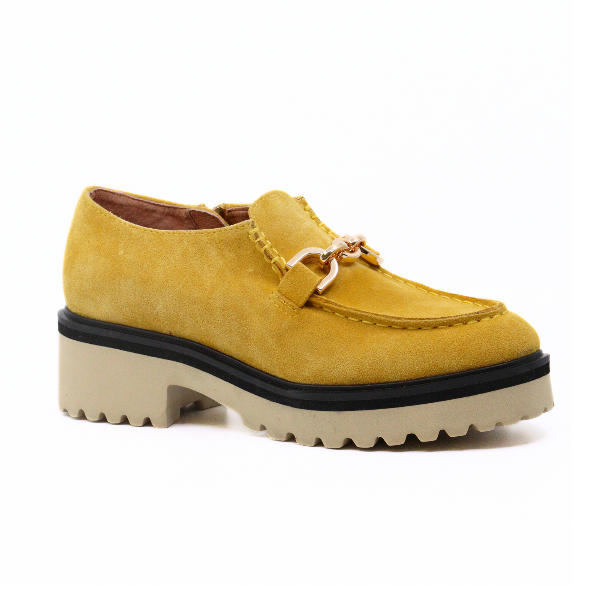 Link Loafer Yellow Women's Shoes Loafers All Black    