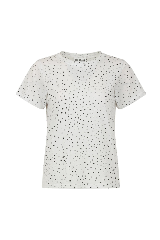 Mika Tee White Dot Women's Tops Bel Kazan