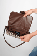 Socialite Espresso/Dune Raffia Gifts + Accessories Bags Think Royln