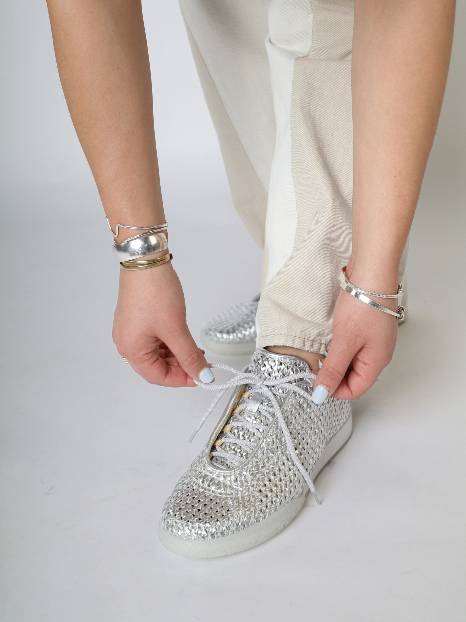 Bubble Hay Silver Women's Sneakers 4CCCCEES