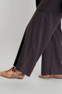 Kandria Pant Brown Pinstripe Women's Bottoms Norr