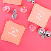 Cheer Up Fucker Cocktail Napkins Gifts + Accessories Chez Gagné