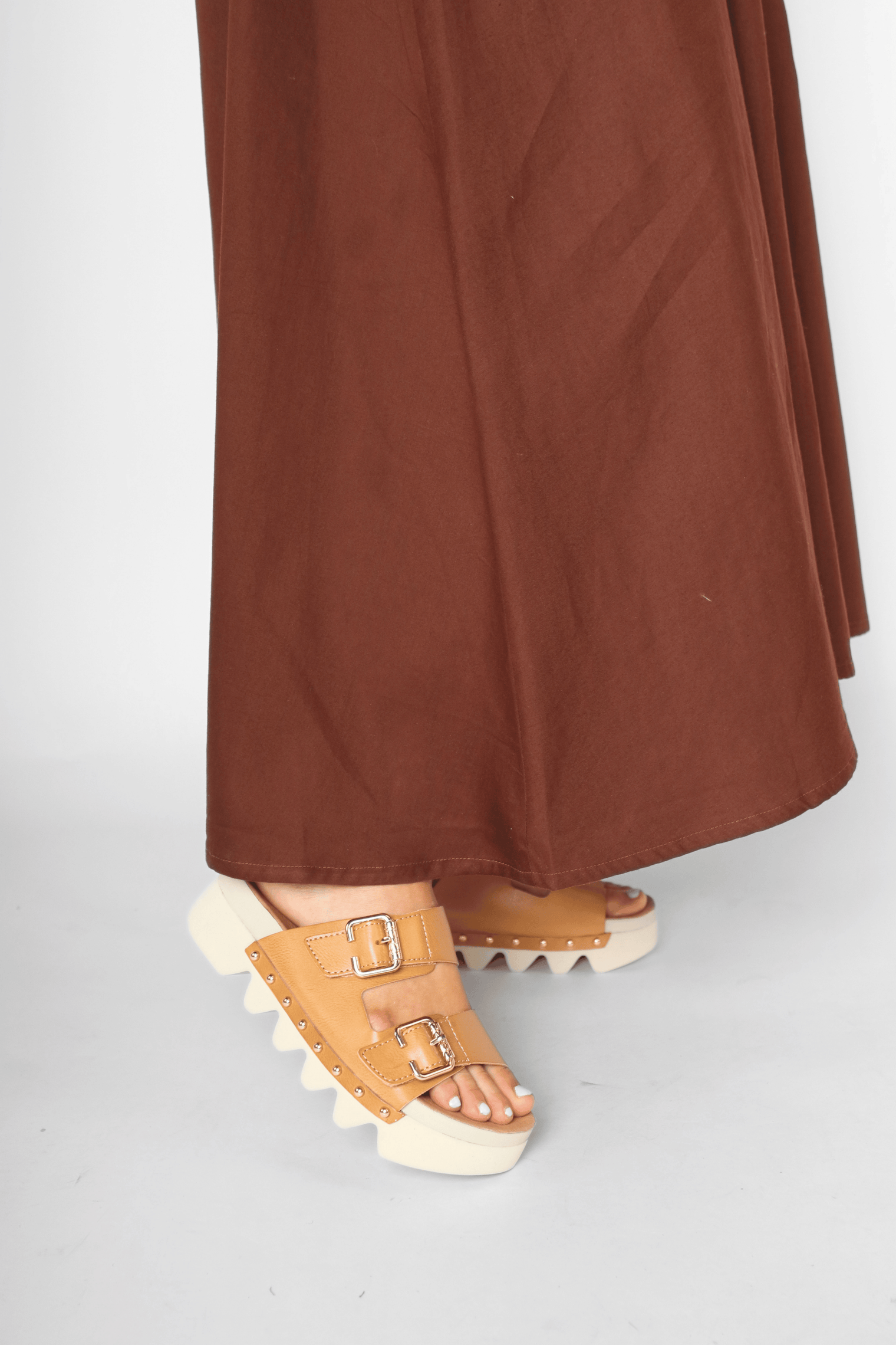 Cleopatra Vachetta Brown Women's Sandals Platforms Bussola