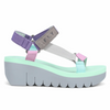 Women's wedge sandal Yefa Grey/Pink Multi by FLY LONDON