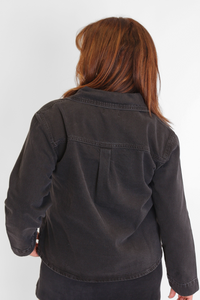 Hannali V-Neck Denim Top