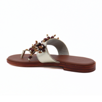 Sadie Fringe Gold Metallic Women's Sandals Free People
