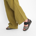 Sandal Wedge Schwarz/Panna Women's Sandals Heels Gabor