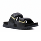 Lisa Leather Black Women's Sandals Woden    