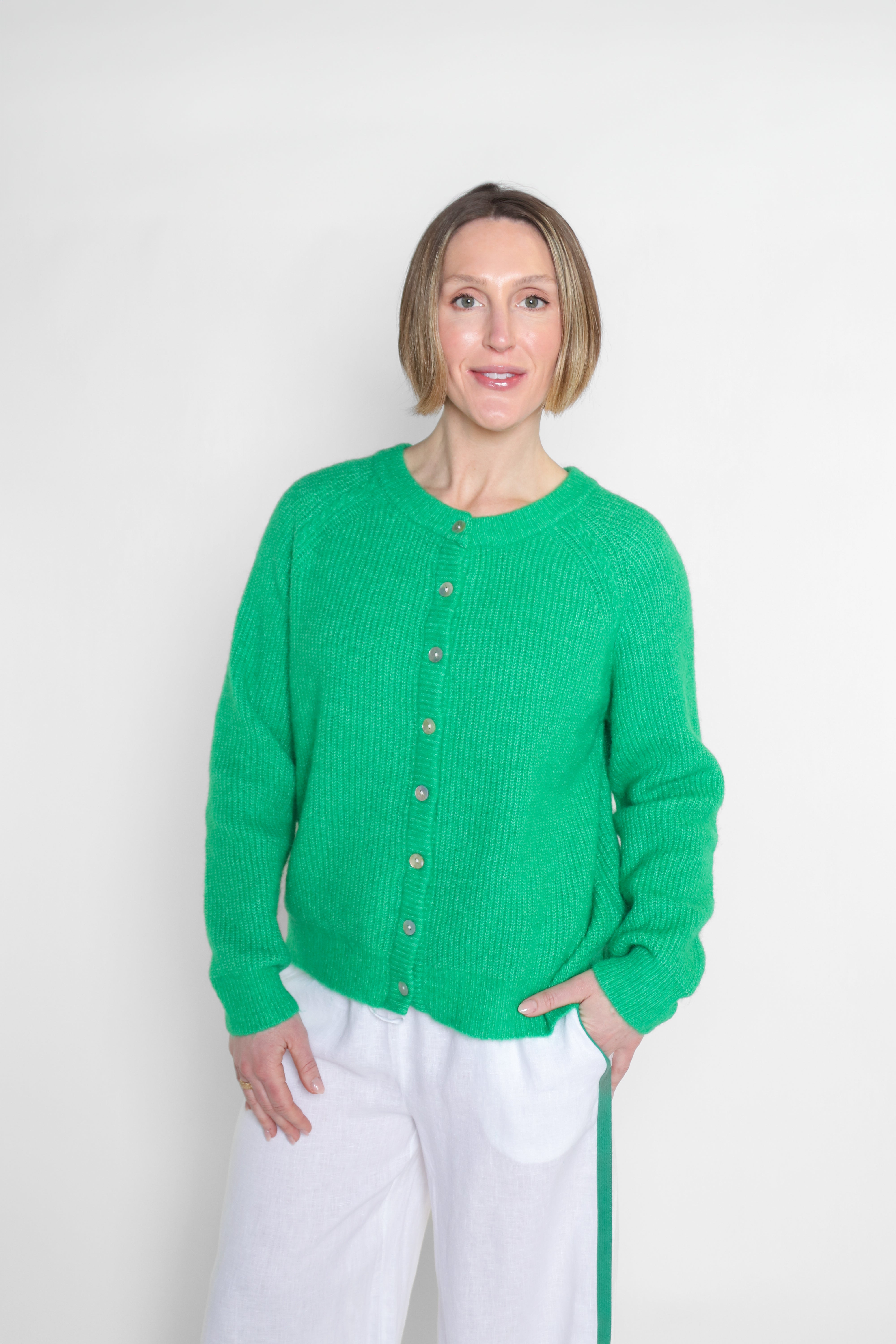HYDE着☆LIGHT OUTER CARDIGAN &DRESS SHIRT Lea Cardigan Green – The Sōl Collective