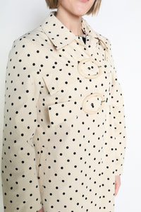 Bridget Coat Off White/Polka Dots