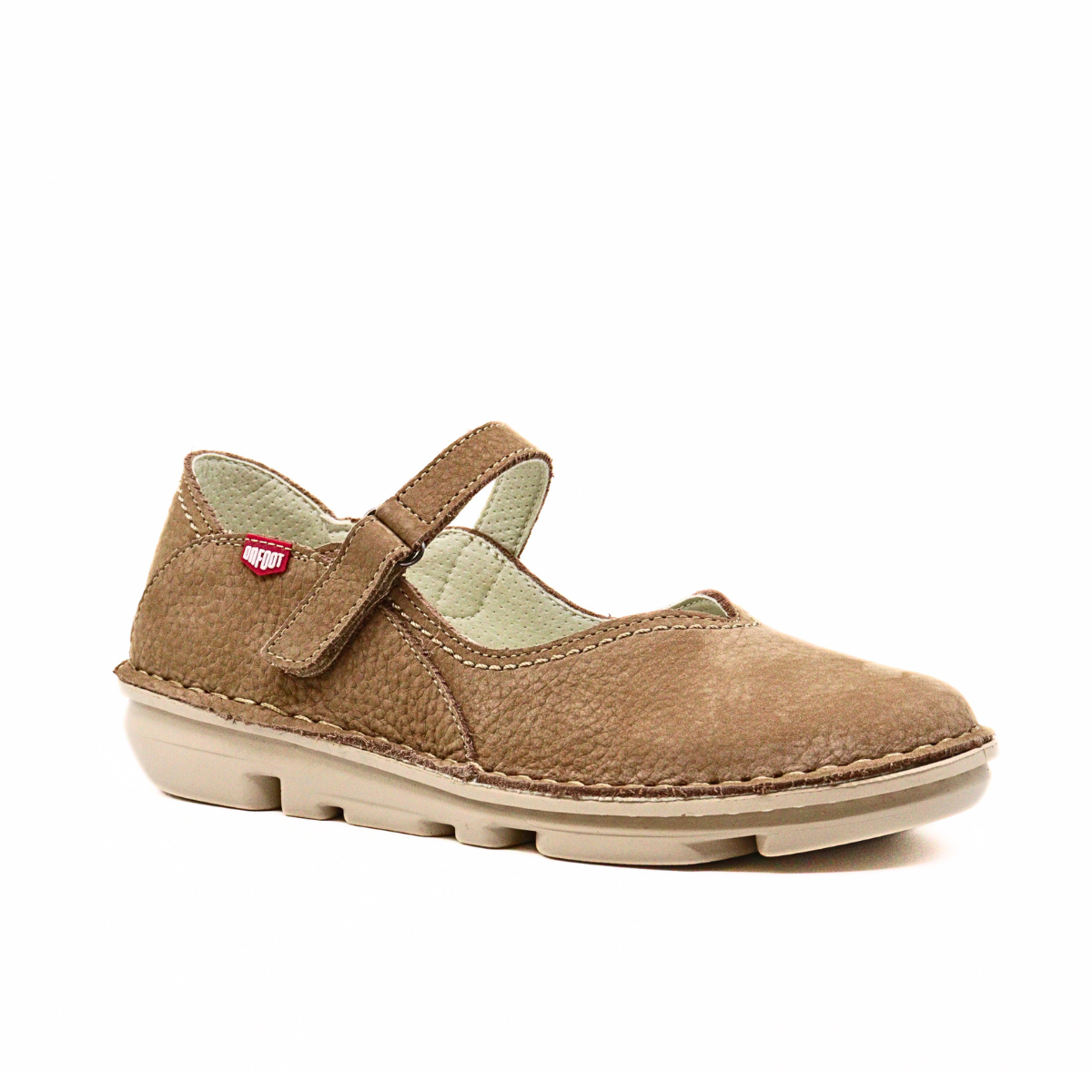 Missouri Taupe Women's Shoes On Foot    