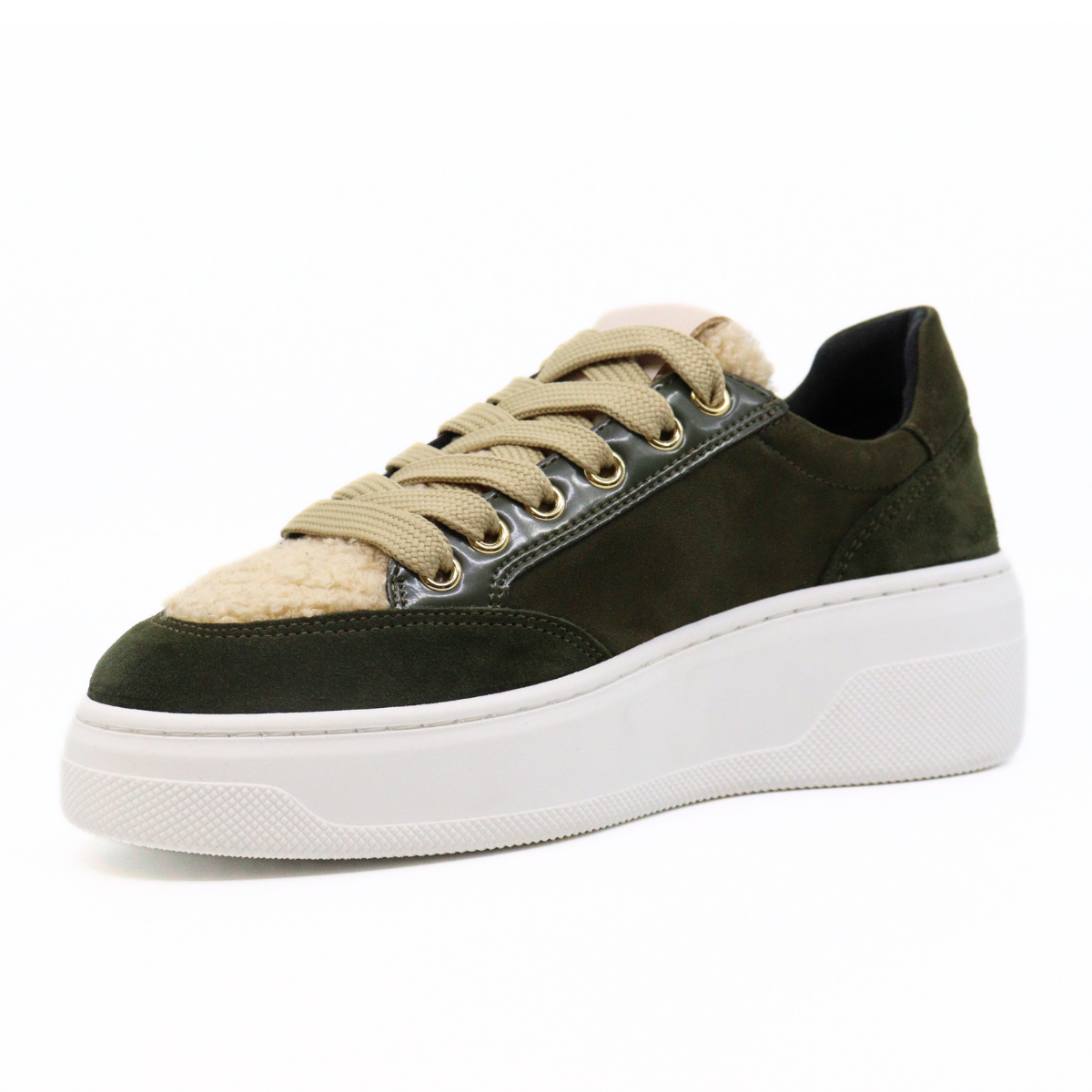 Viola Olive Women's Sneakers Platforms Ateliers    