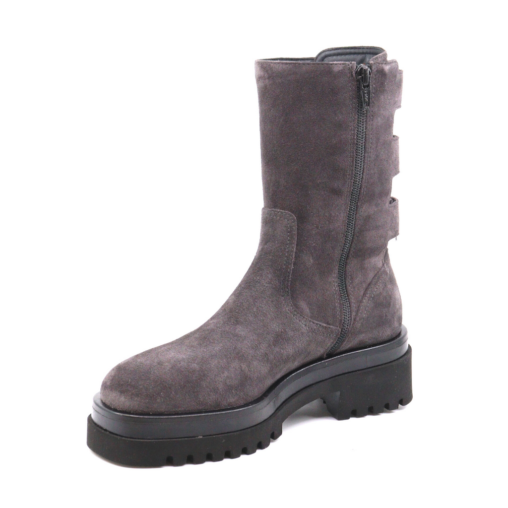 Women's lug sole suede boot GOLVA CROSTA LAVAGNA by HOMERS.
