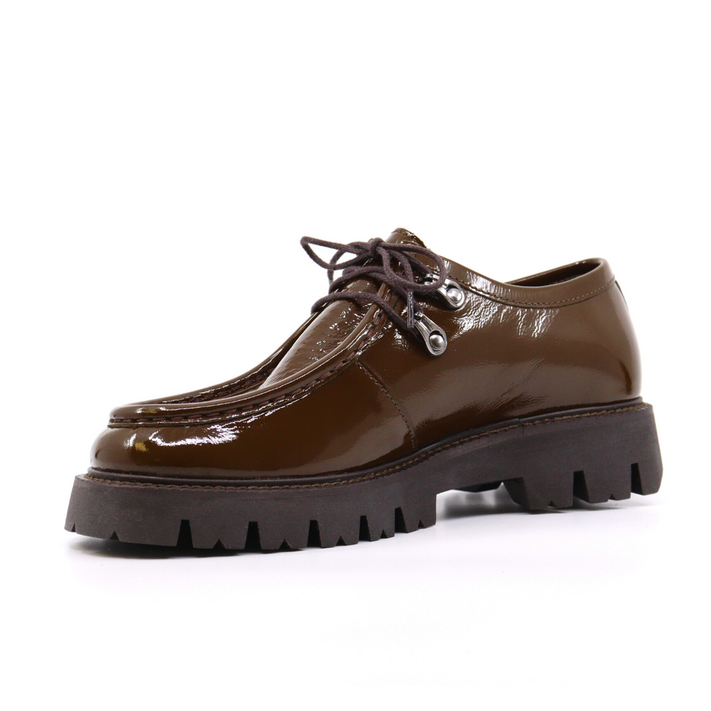 Women's patent oxford BARNABY OLIVE by ATELIERS