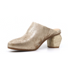 Women's heeled mule metallic peni gold by Antelope