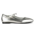 Maya Metallic Silver Women's Shoes Flats Shoe the Bear    