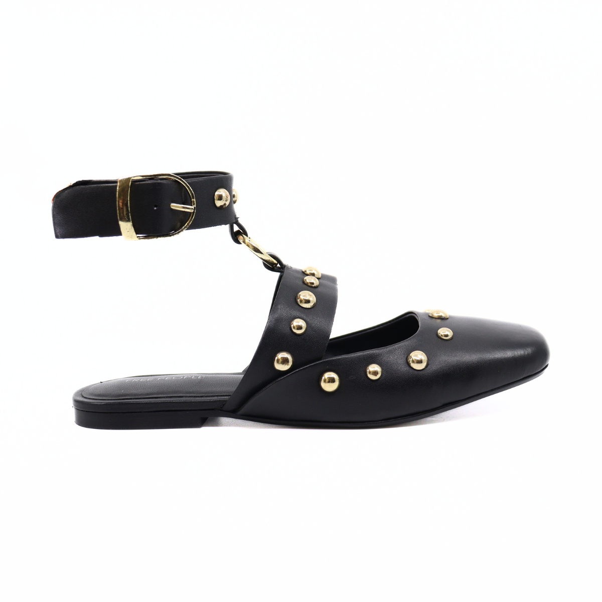 Camille Mystic Black Leather Women's Shoes Flats Free People