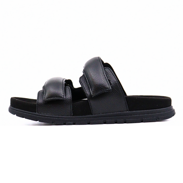 Lisa Leather Black Women's Sandals Woden    