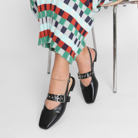 Pearl Black Women's Shoes Flats Intentionally Blank