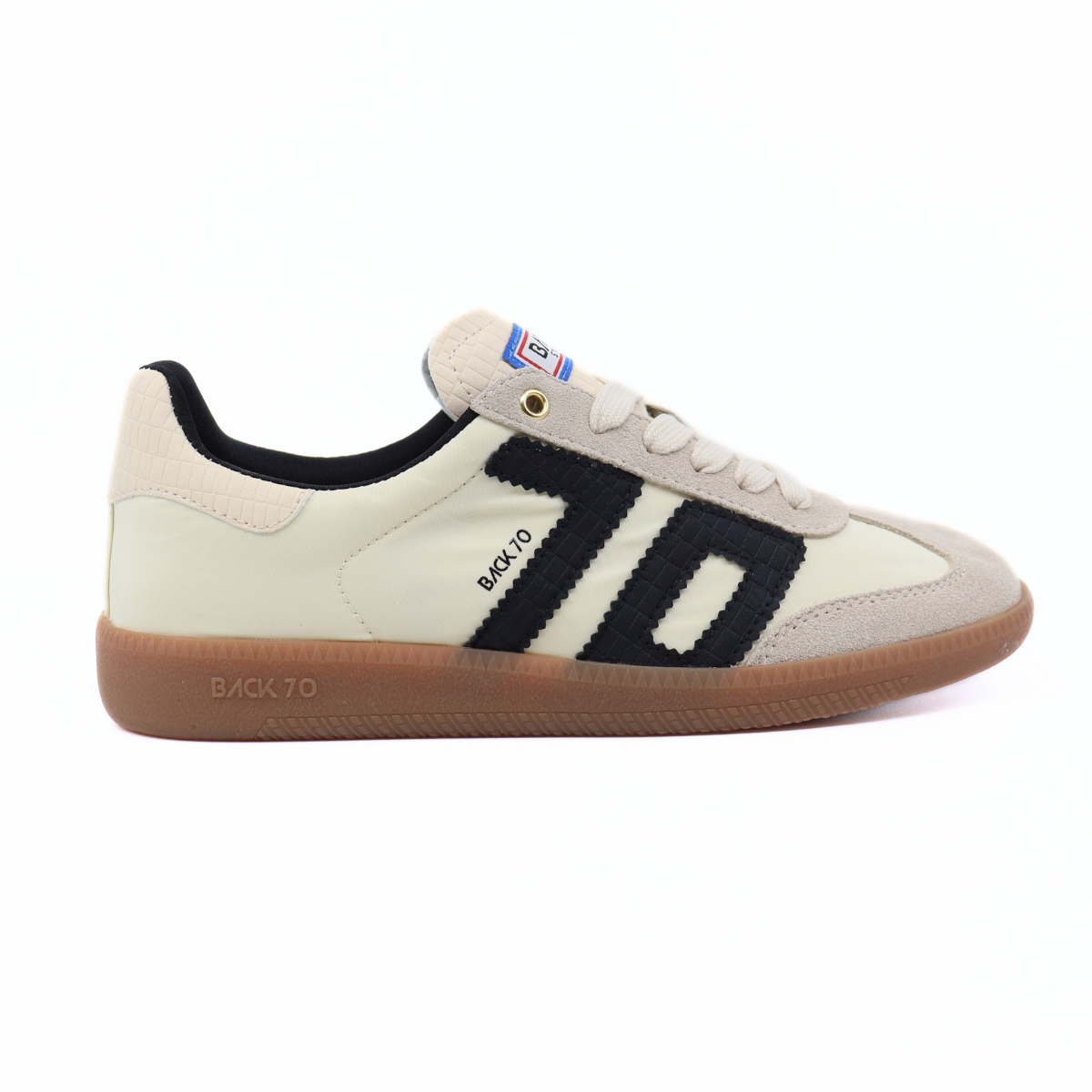 Ghost Beige Black Women's Sneakers Back 70