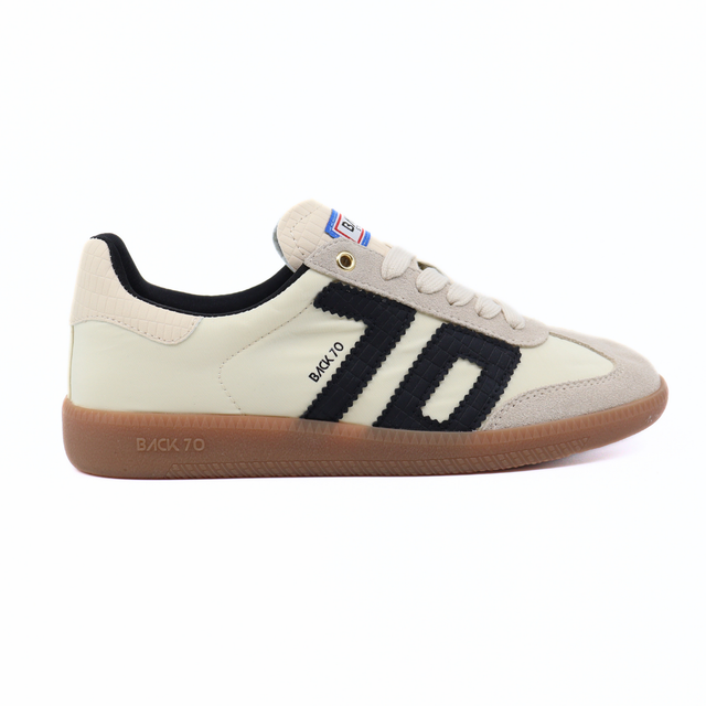 Ghost Beige Black Women's Sneakers Back 70