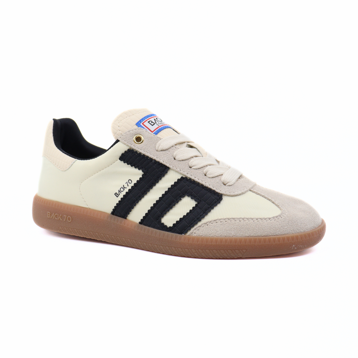 Ghost Beige Black Women's Sneakers Back 70