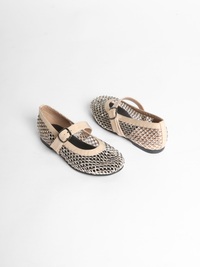 Extra Amazing MJ Nude Women's Shoes Flats All Black