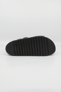 Naoshima Black Women's Sandals On Foot